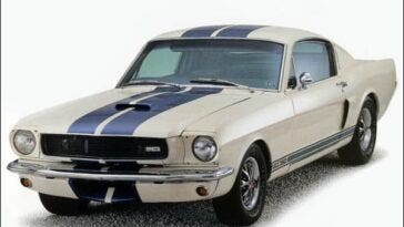shelby gt 350 con strisce Le Mans blu