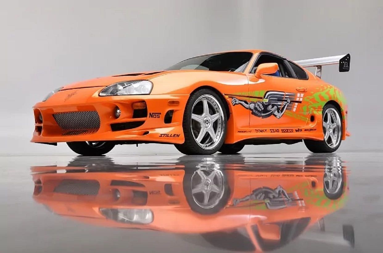 Toyota Supra usata da Paul Walker