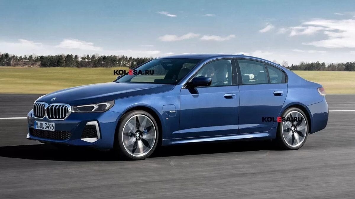 BMW Serie 5 2023 primo video spia per la nuova generazione
