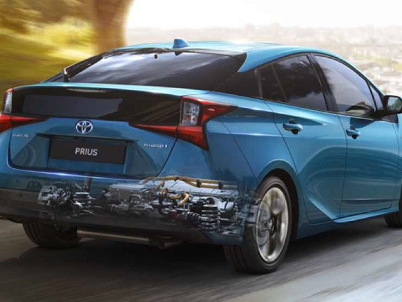 Toyota Prius Posteriore Colore Blu