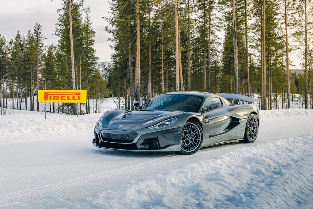 Rimac Never Pirelli Sottozero Center proving ground