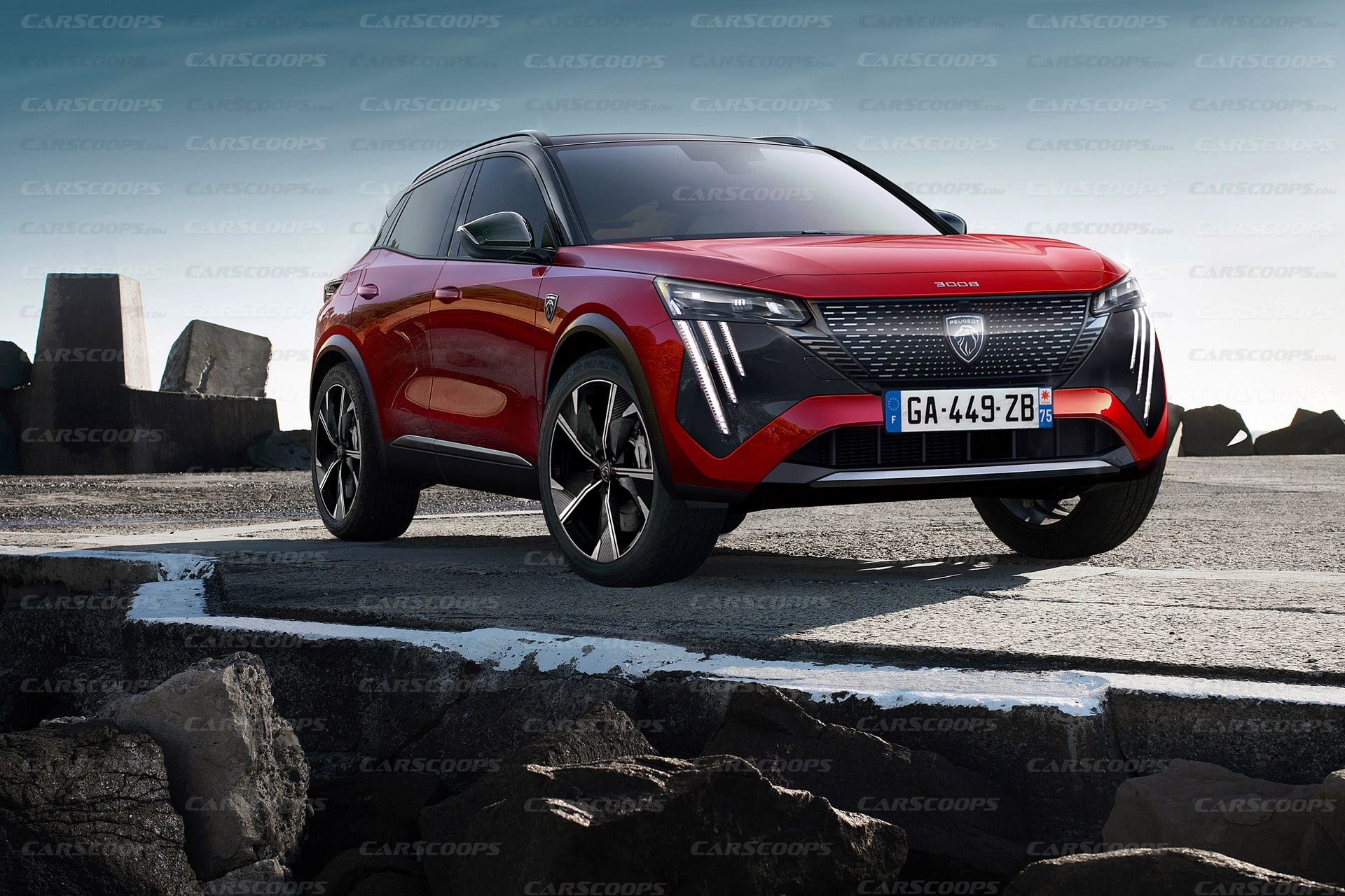 Peugeot 3008 2023 render