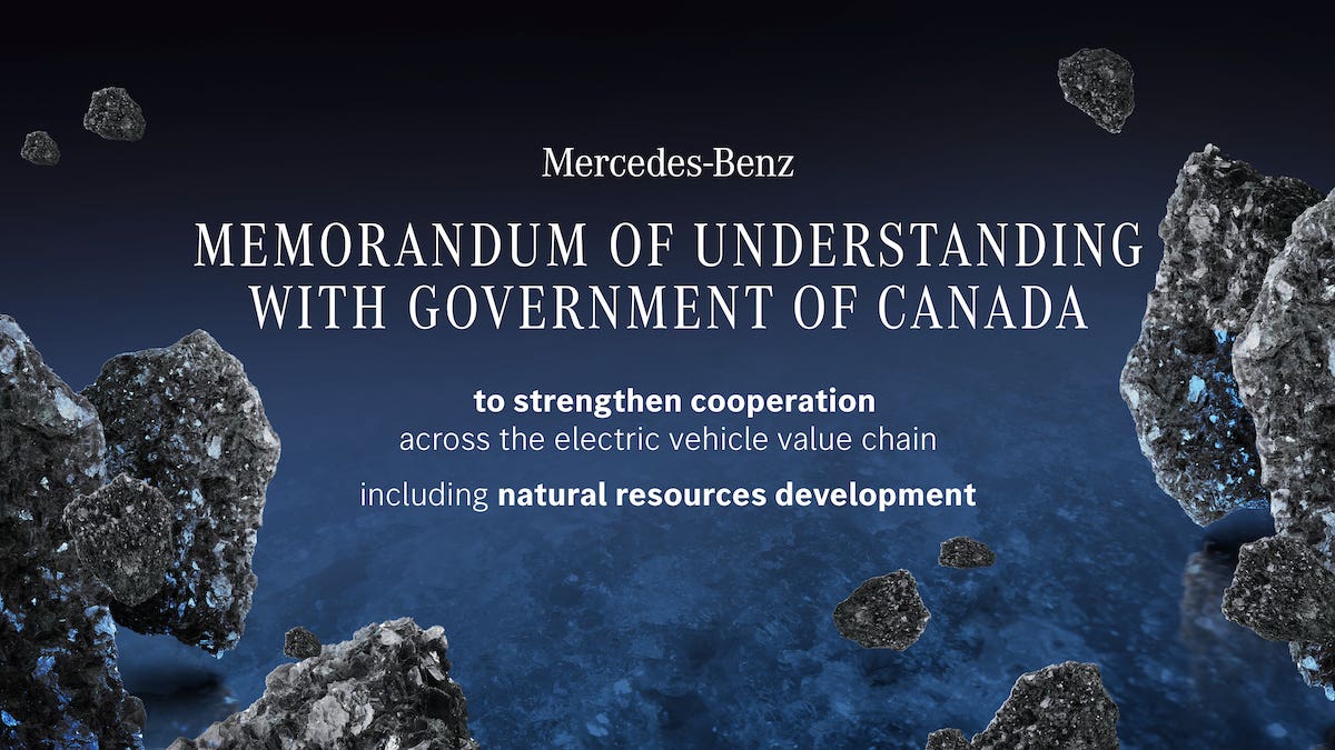 Mercedes Canada memorandum intesa