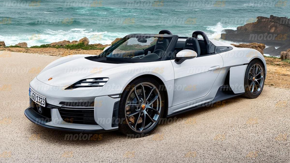 Porsche 718 Boxster 2024 render