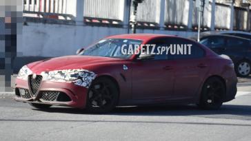 Alfa Romeo Giulia Quadrifoglio 2024 prototipo foto spia