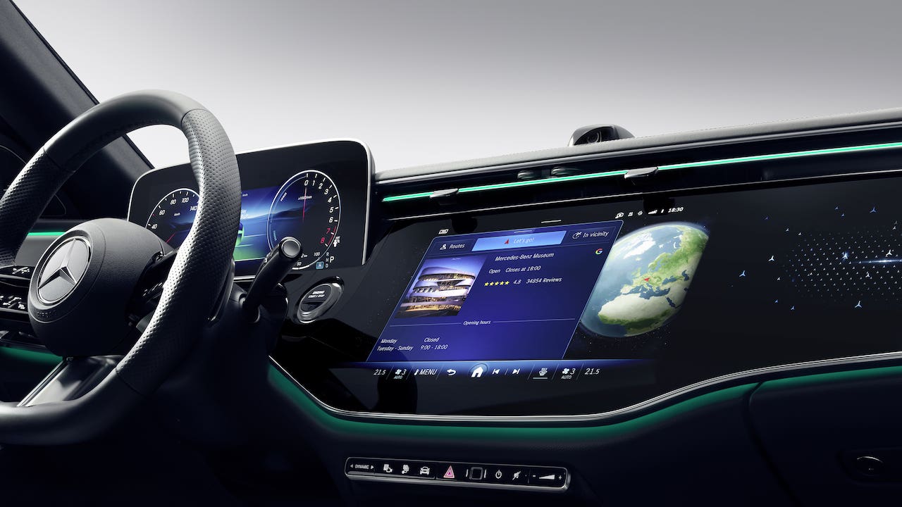 Mercedes Classe E 2024 infotainment