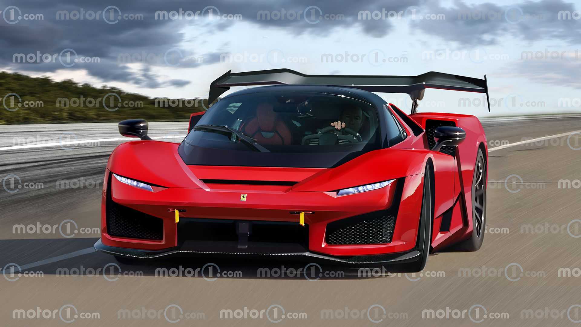 Ferrari hypercar render