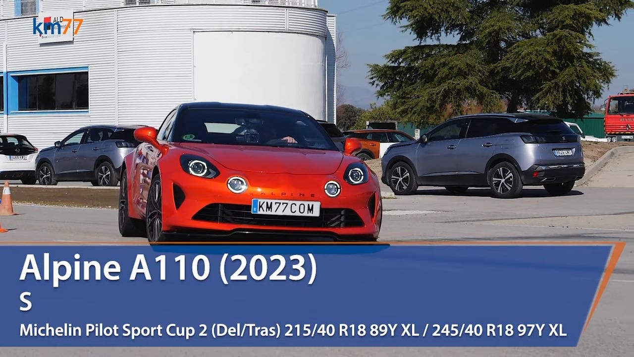 Alpine A110 S test alce