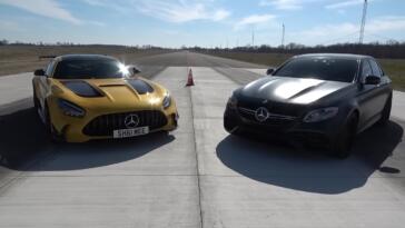 Mercedes-AMG GT Black Series vs E 63 S drag race