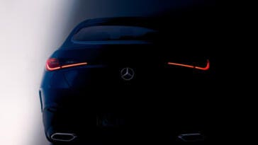 Mercedes GLC Coupé 2024 posteriore teaser