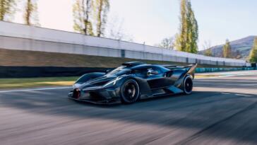 Bugatti Bolide nuovi test