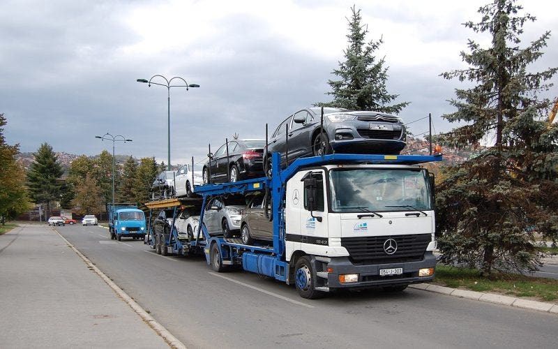 Bisarca trasporto auto