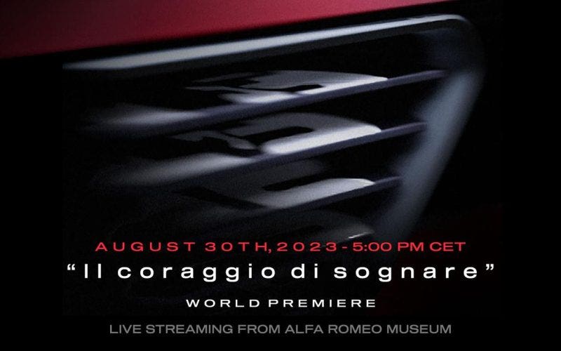Alfa Romeo nuova supercar teaser