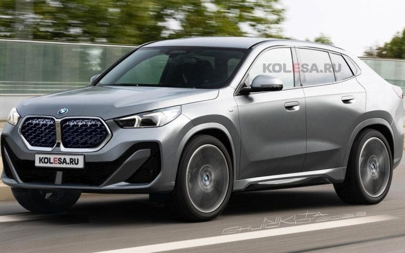 BMW X2 2024 render Kolesa