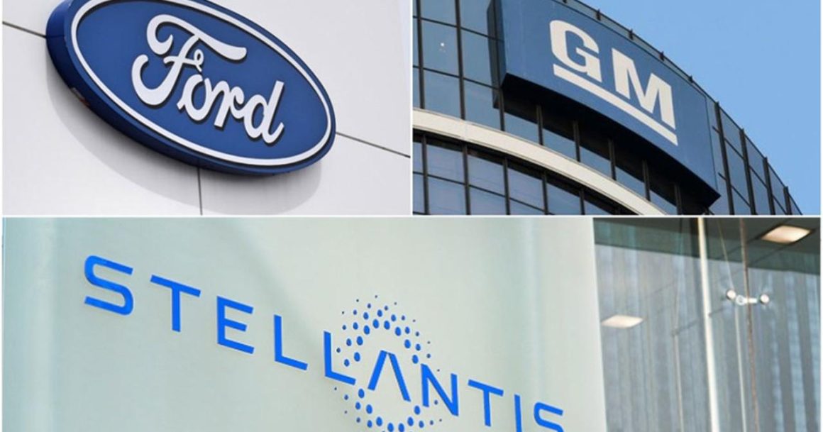Stellantis Ford General Motors loghi