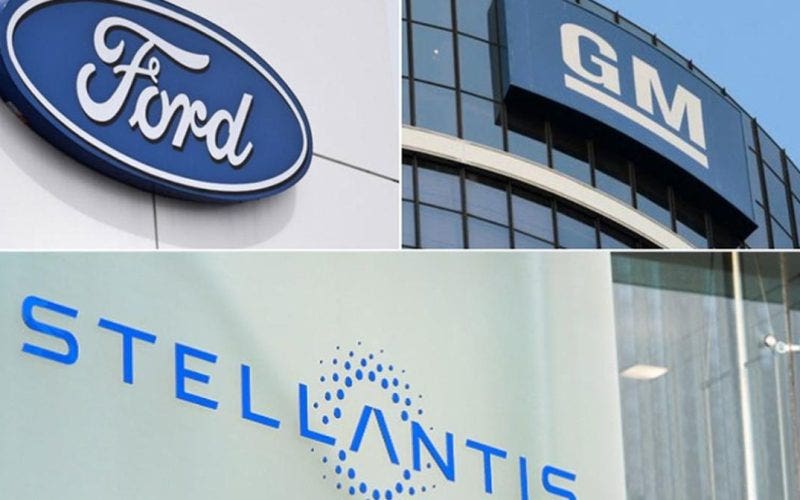 Stellantis Ford General Motors loghi