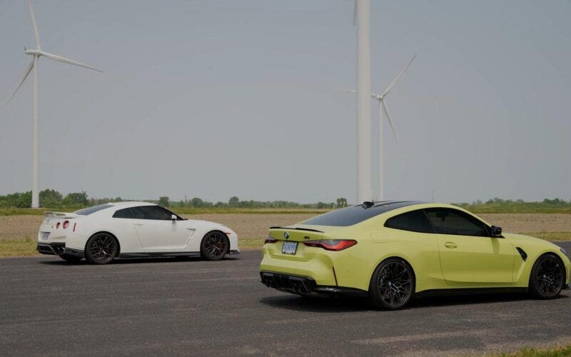 BMW M4 Competition vs Nissan GT-R
