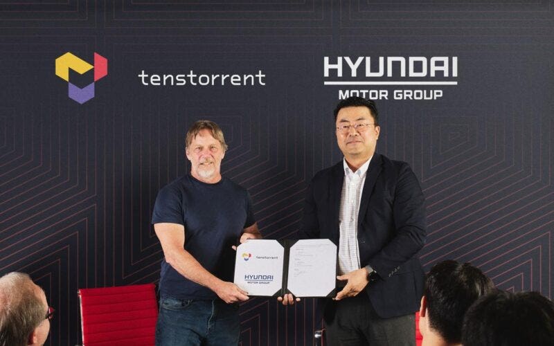 Hyundai Motor Group Tenstorrent investimento intelligenza artificiale