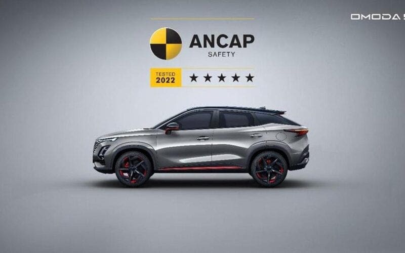 Omoda 5 cinque stelle ANCAP