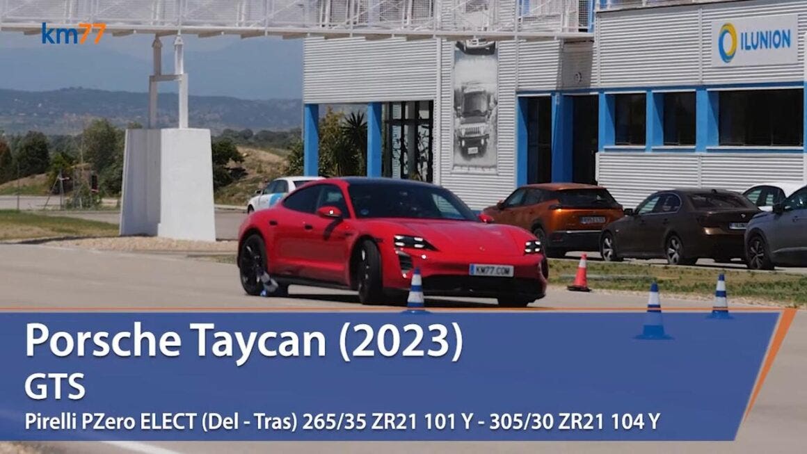 Porsche Taycan GTS test alce