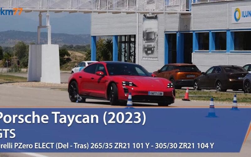 Porsche Taycan GTS test alce