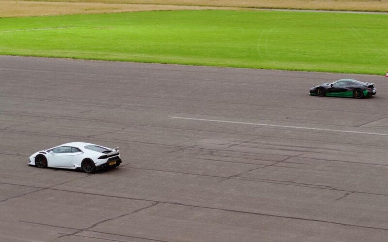 Rimac Nevera vs Lamborghini Huracan modificata