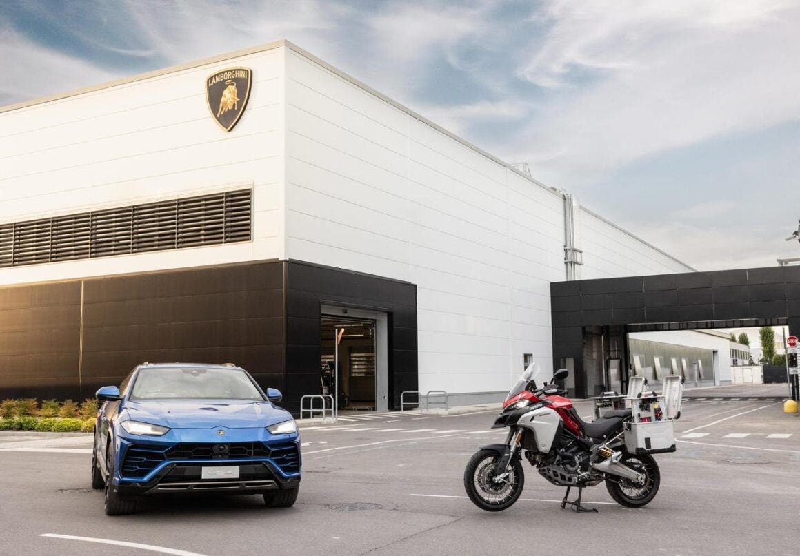 Lamborghini Ducati sicurezza stradale