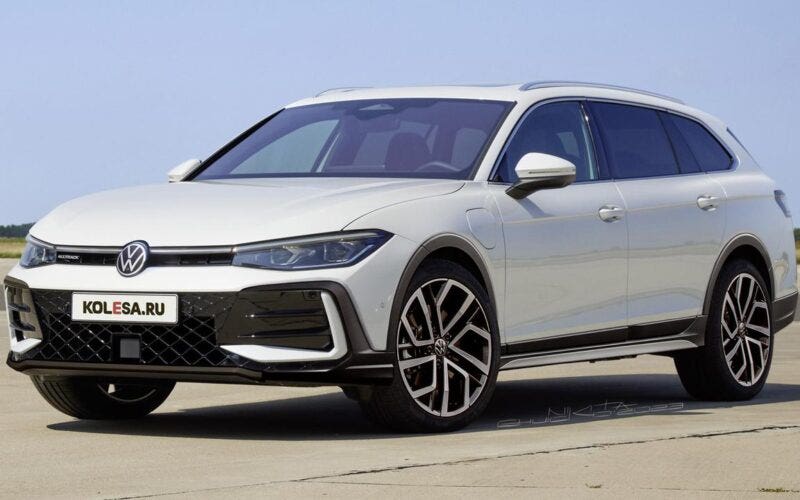 Volkswagen Passat Alltrack 2024 render Kolesa