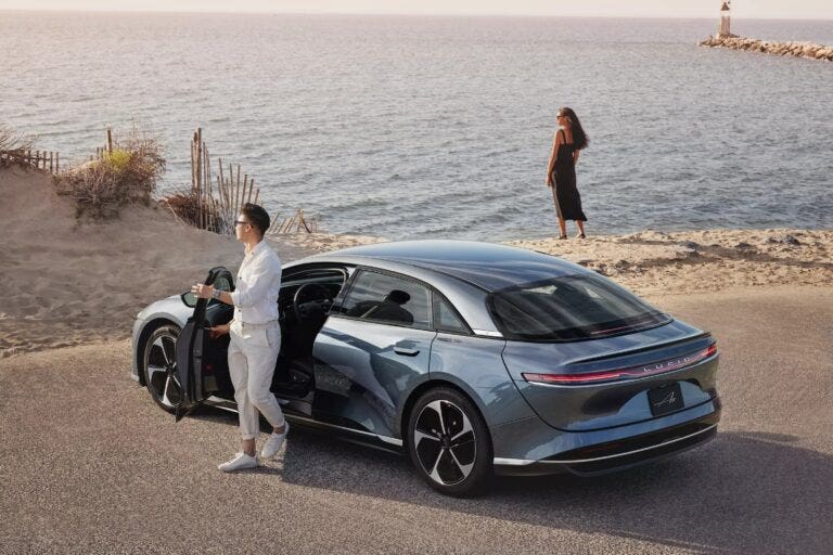 Lucid Air Pure RWD: ecco la Air più economica, a partire da 77.400 dollari