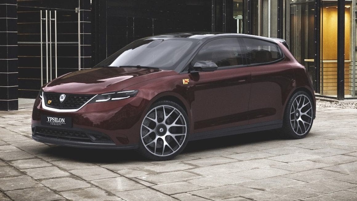 Lancia Ypsilon HF 2025 render