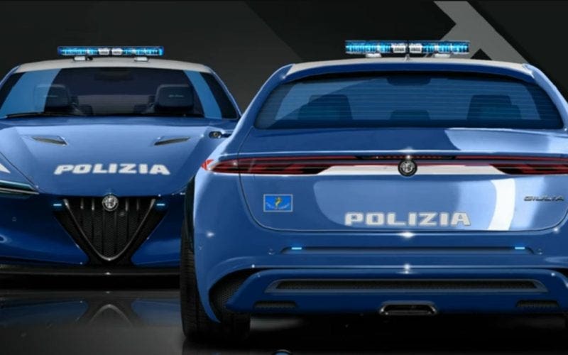 Nuova Alfa Romeo Giulia Polizia