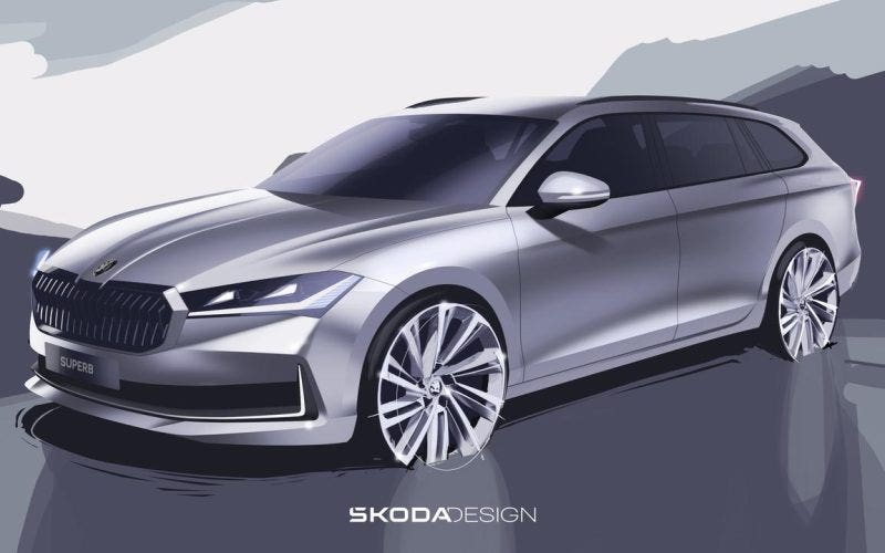 Skoda Superb 2024 bozzetti