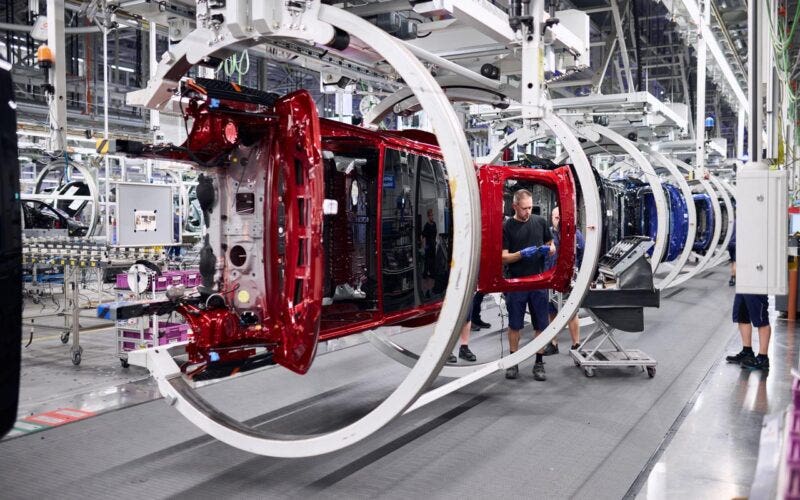 BMW intelligenza artificiale fermi produttivi