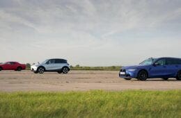 Dodge Challenger SRT Super Stock vs BMW M3 Touring vs Smart #1 Brabus