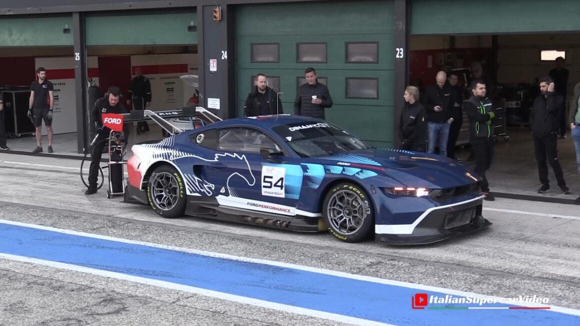 Ford Mustang GT3 test Misano
