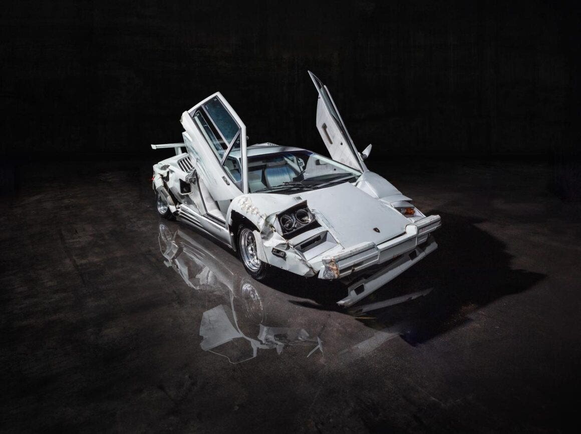 Lamborghini Countach The Wolf of Wall Street asta