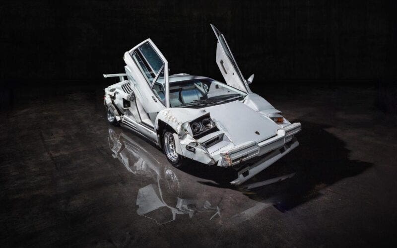 Lamborghini Countach The Wolf of Wall Street asta