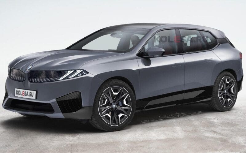 BMW iX3 2025 render Kolesa