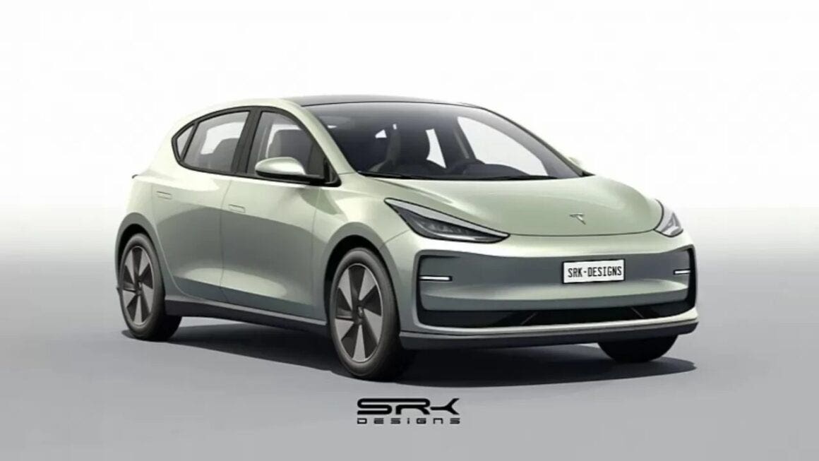 Tesla Model 2 render