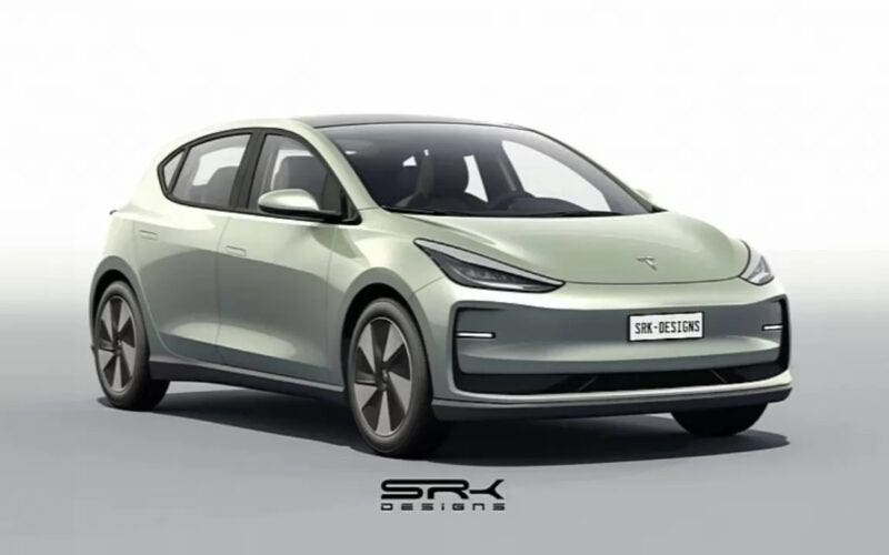 Tesla Model 2 render