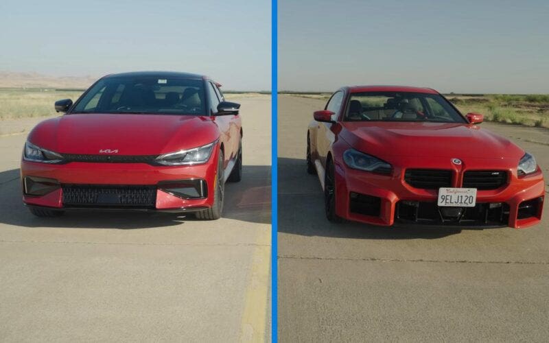 BMW M2 vs Kia EV6 GT