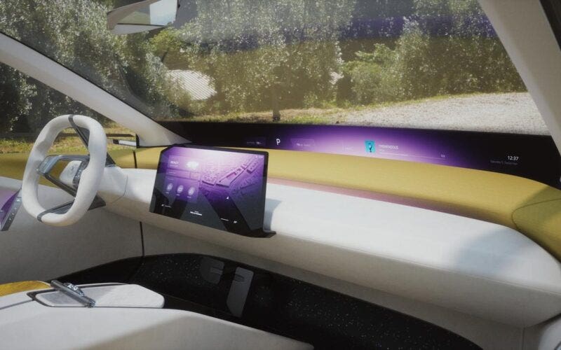 BMW Vision Neue Klasse interni Alcantara