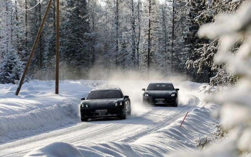 Porsche Taycan 2025 test