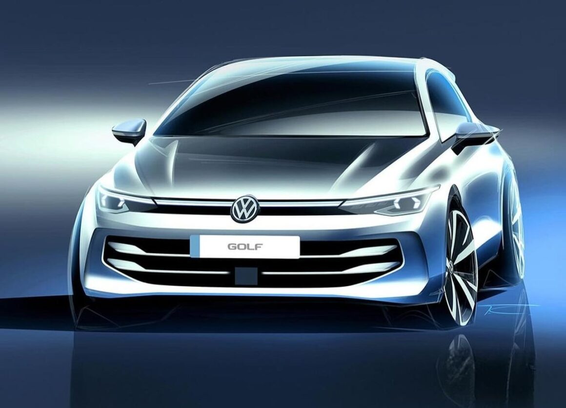 Volkswagen Golf 2025 bozzetti