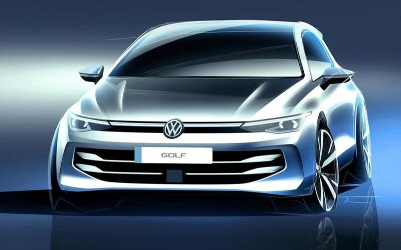 Volkswagen Golf 2025 bozzetti