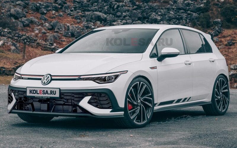 Volkswagen Golf GTI 2025 render Kolesa
