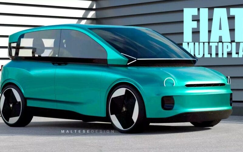 Fiat Multipla elettrica render