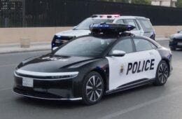 Lucid Air polizia saudita