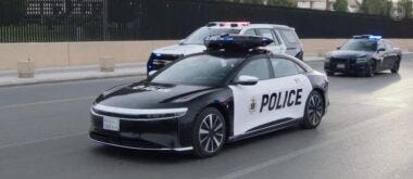 Lucid Air polizia saudita