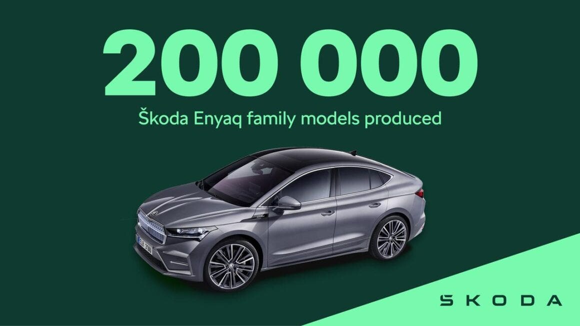 Skoda Enyaq traguardo produzione